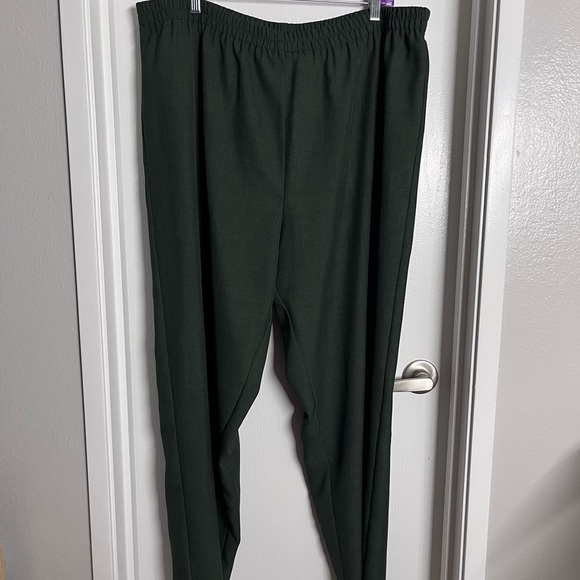 Women’s Dark Green Pants - Picture 2 of 3